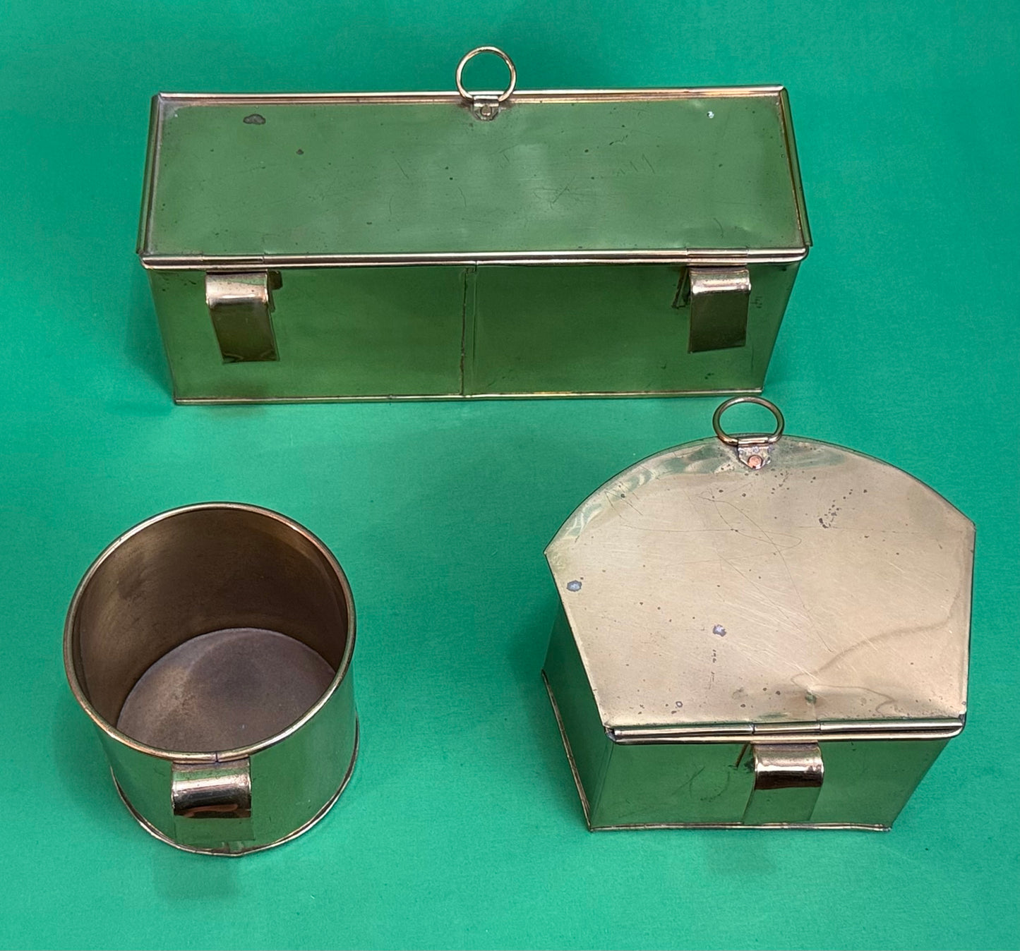 Vintage 28" Tall Portable Brass, Glass Food Warmer Cabinet w/Doors, Cups, Tray