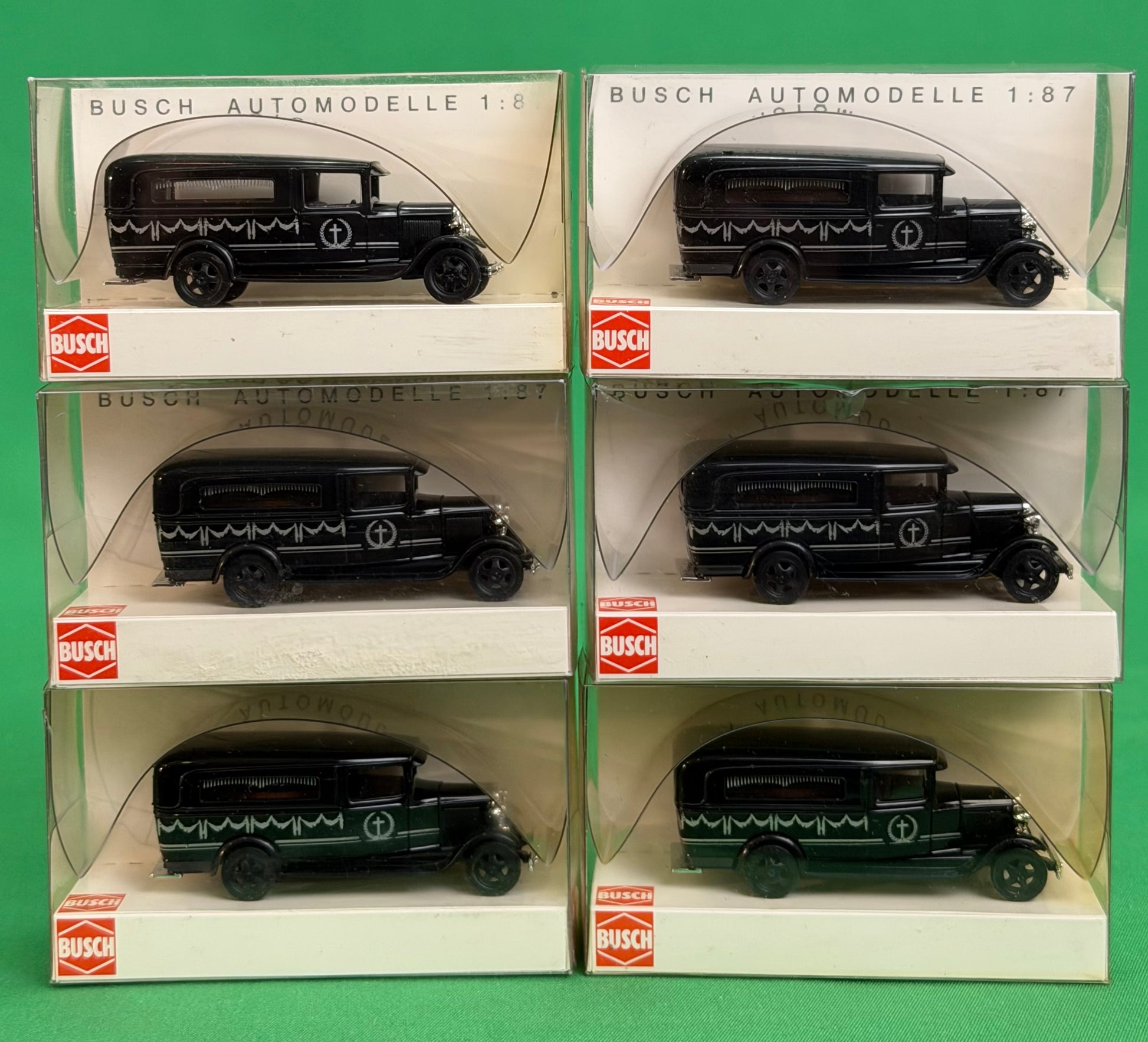 Busch HO 1:87 scale Ford Model A & Model AA vintage cars