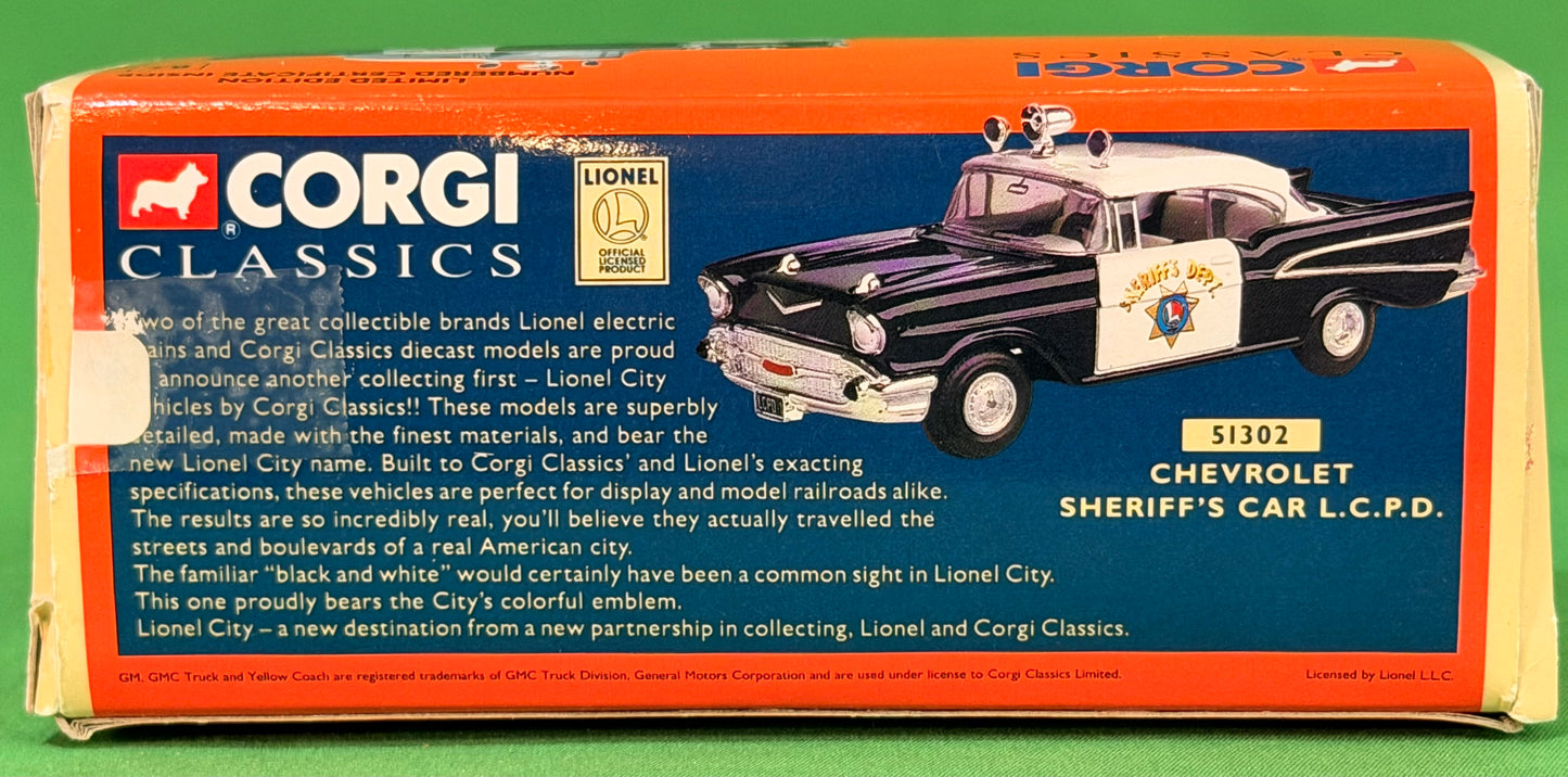 Corgi Classics #51302 Lionel City LCPD 1957 Chevy Bel Air Police Car