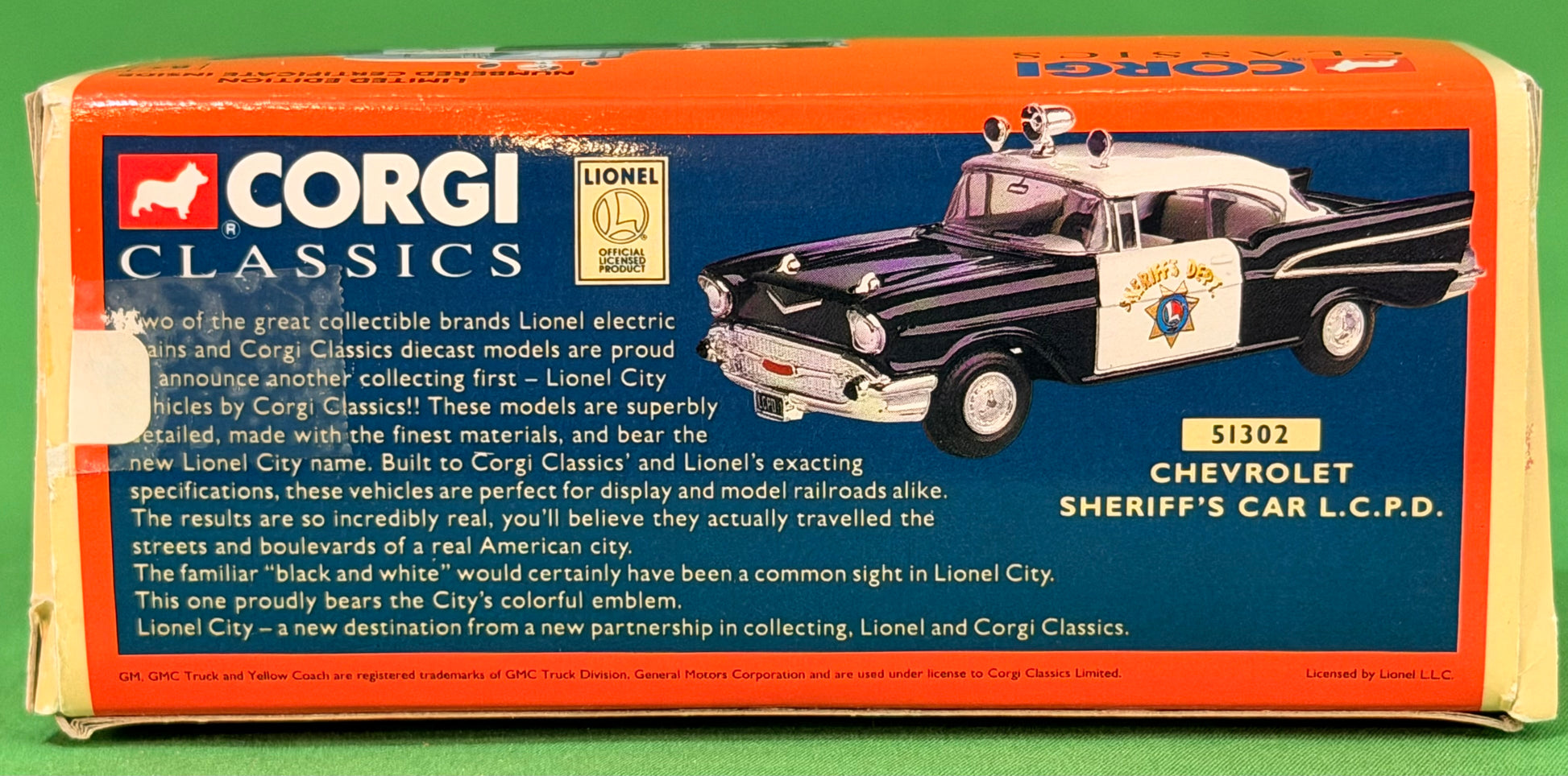 Corgi Classics #51302 Lionel City LCPD 1957 Chevy Bel Air Police Car