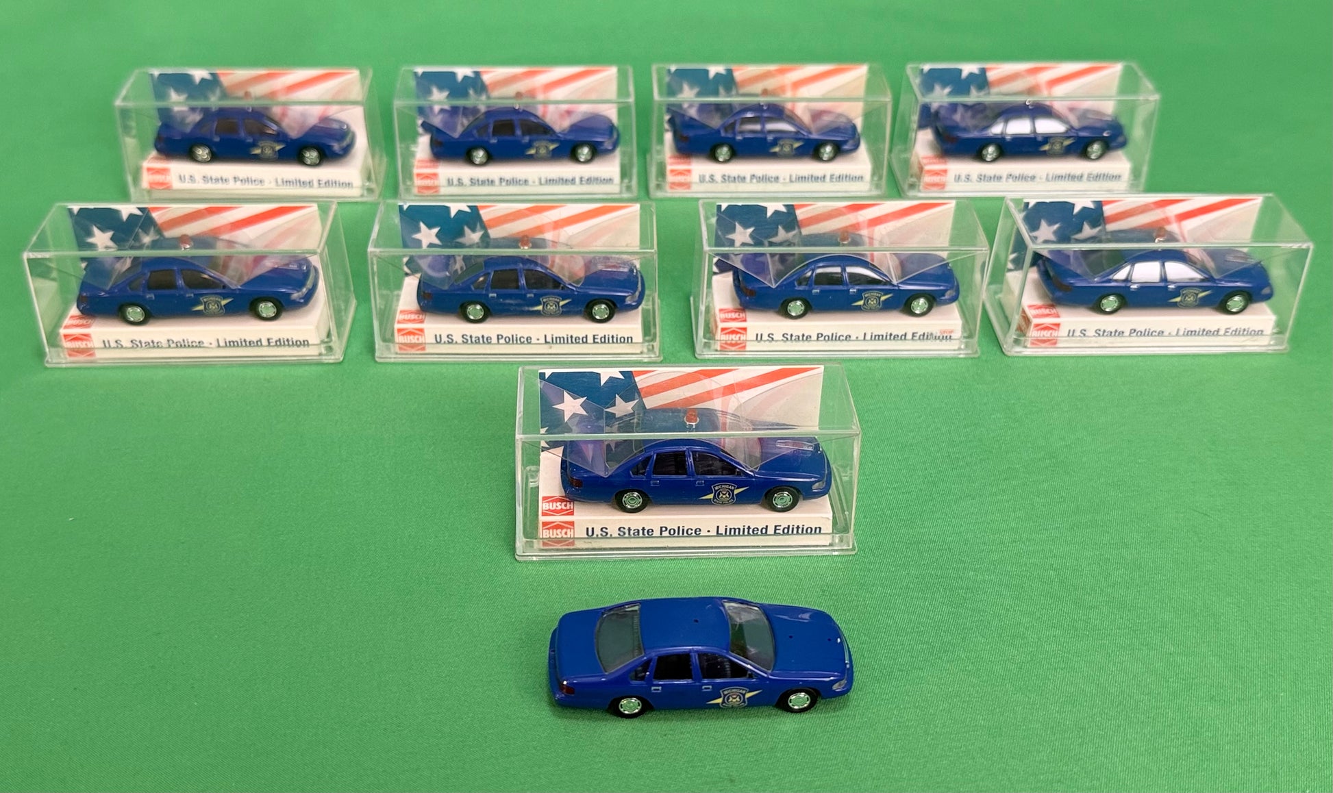 Busch HO Model State Police Car Collection