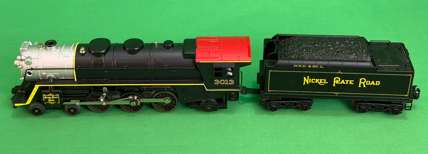 K-Line Nickel Plate Road 4-6-2 steam locomotive and tender Road Number 3013