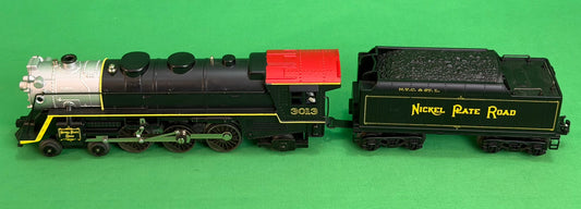 K-Line Nickel Plate Road 4-6-2 steam locomotive and tender Road Number 3013