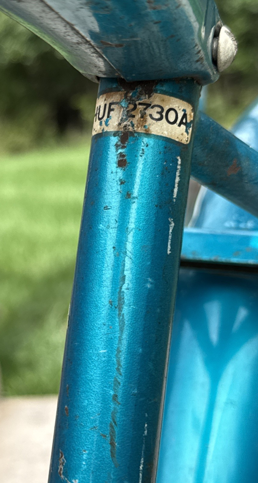 Vintage Western Flyer/Huffy Boys 20" Muscle Bike #HUF2730A - Teal w/ Banana Seat