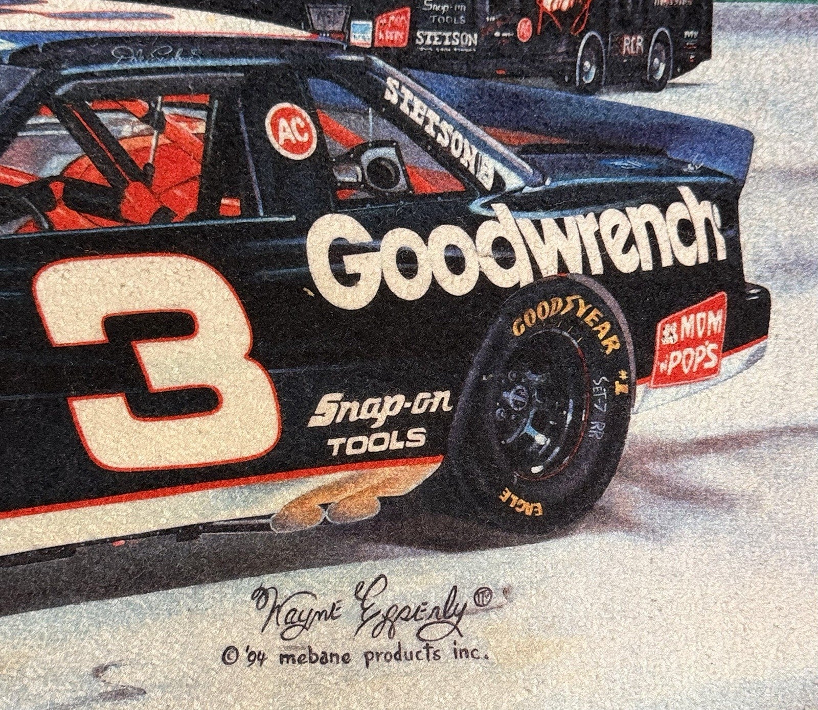 Dale Earnhardt #3 Door Mat/Accent - Rare 1994 - Wayne Epperly Artist