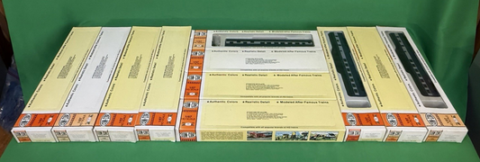 Set of 11 Con-Cor HO Scale 72 ft B&O Royal Blue "Capitol Limited" Passenger Cars