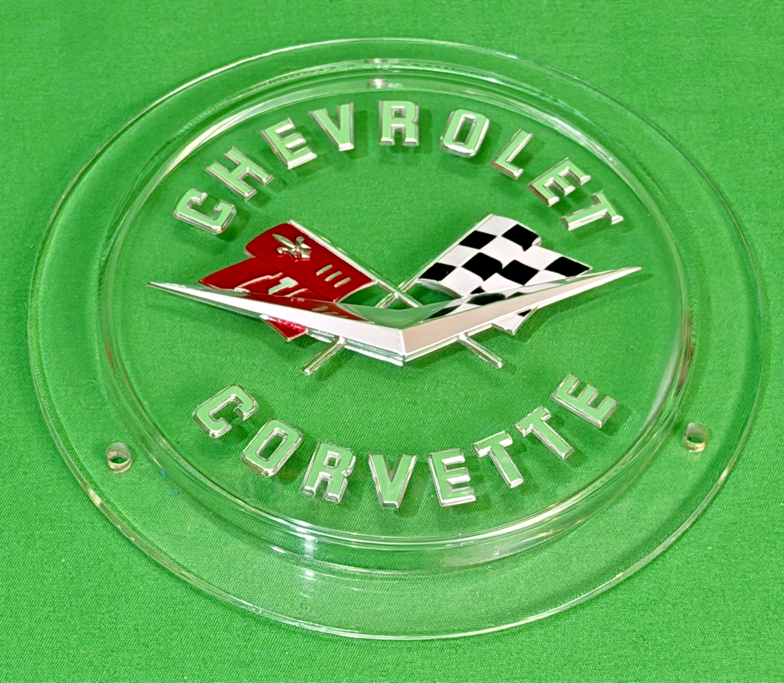 '58-'60 FRONT/'58 '62  REAR CHEVROLET CORVETTE  EMBLEM - 4 PART KIT #3740239-NEW