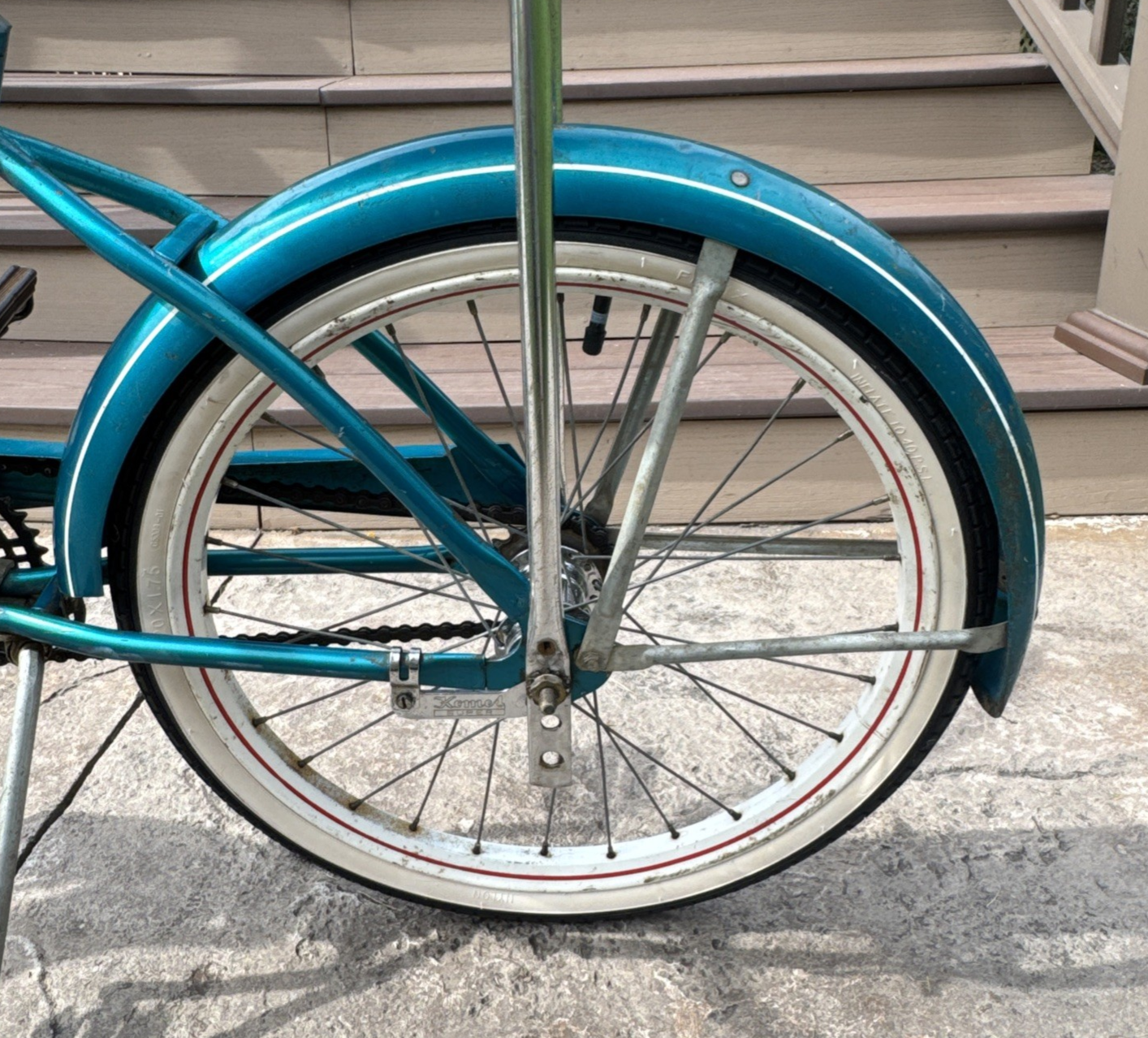 Vintage Western Flyer/Huffy Boys 20" Muscle Bike #HUF2730A - Teal w/ Banana Seat