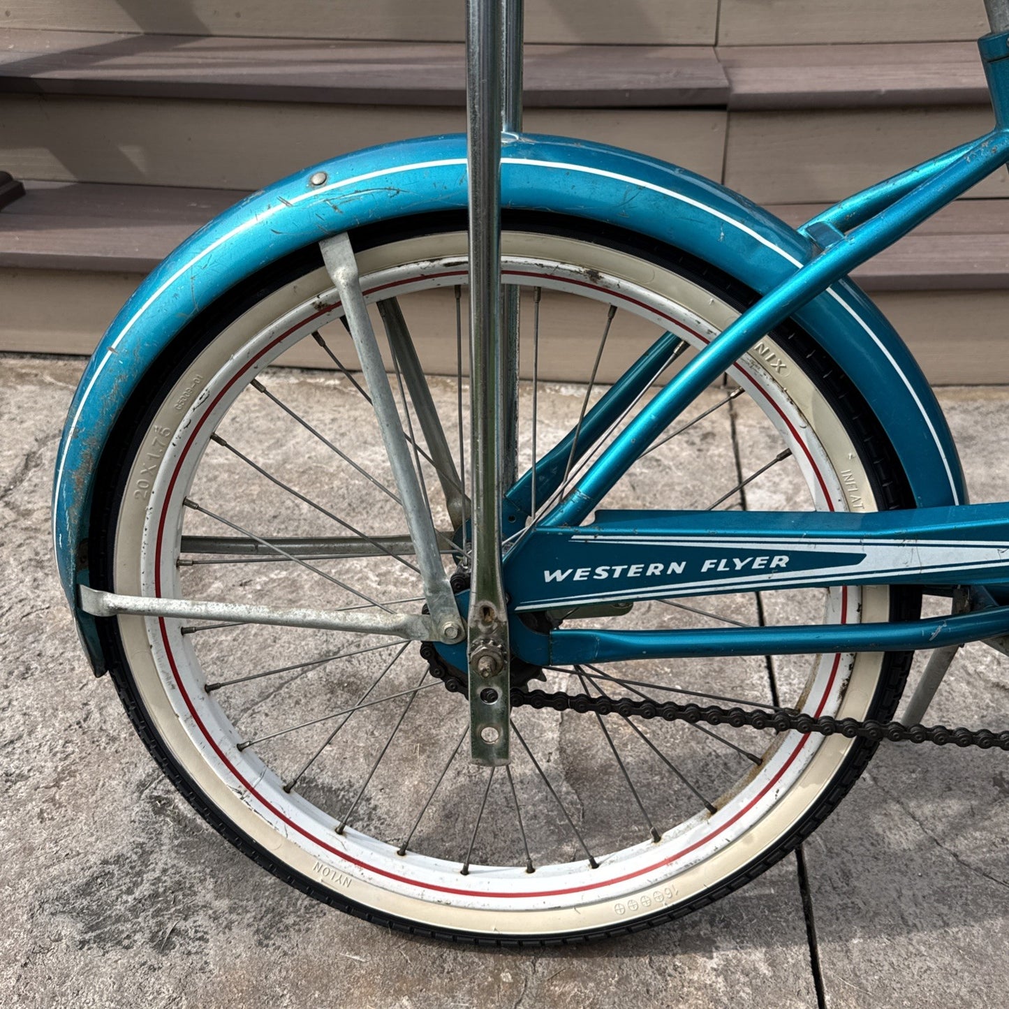 Vintage Western Flyer/Huffy Boys 20" Muscle Bike #HUF2730A - Teal w/ Banana Seat