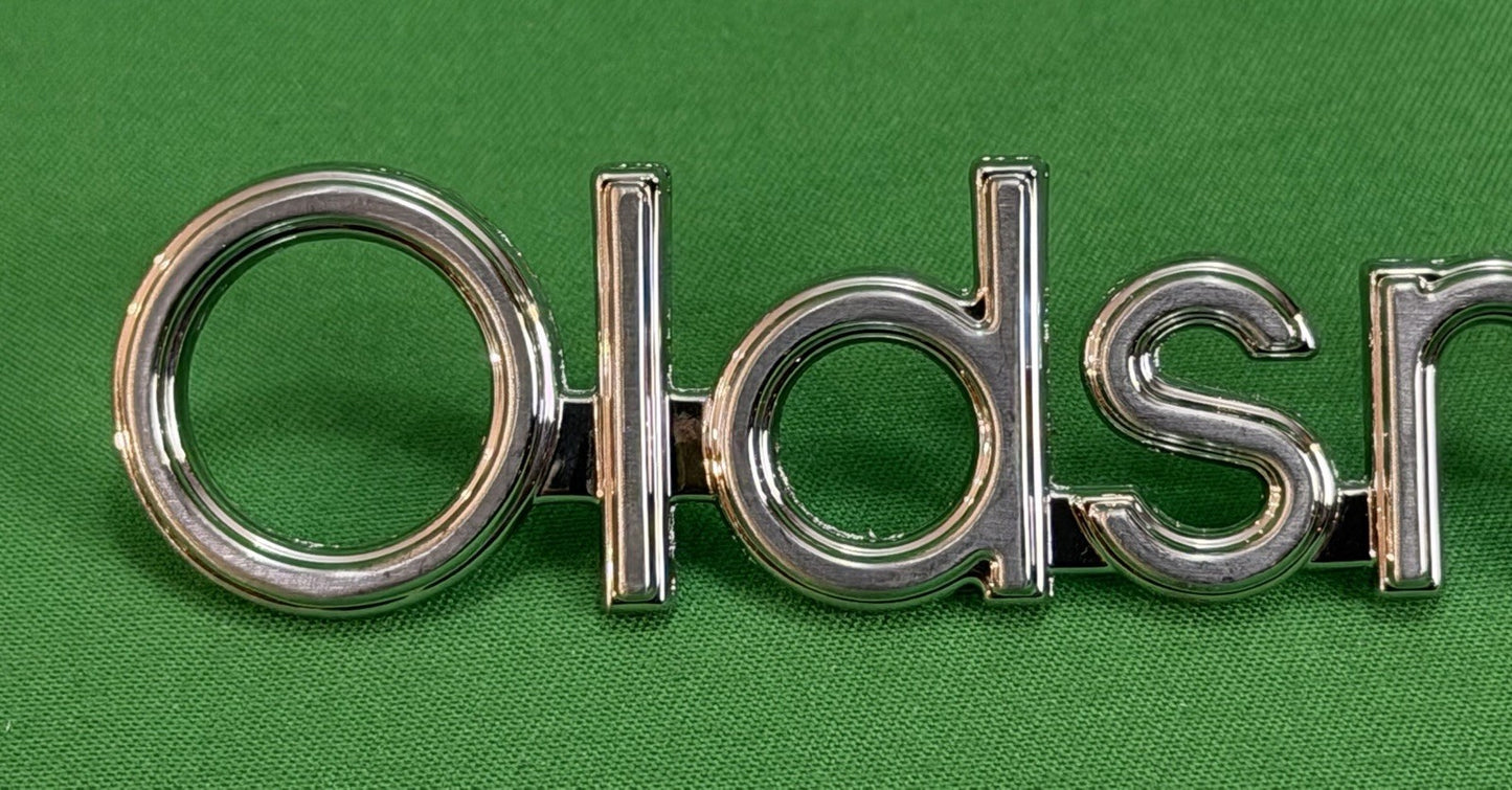 Oldsmobile Nameplate Emblem Trunk Fender GM Vintage 5-3/4"-Pin Mount-Bundle of 2