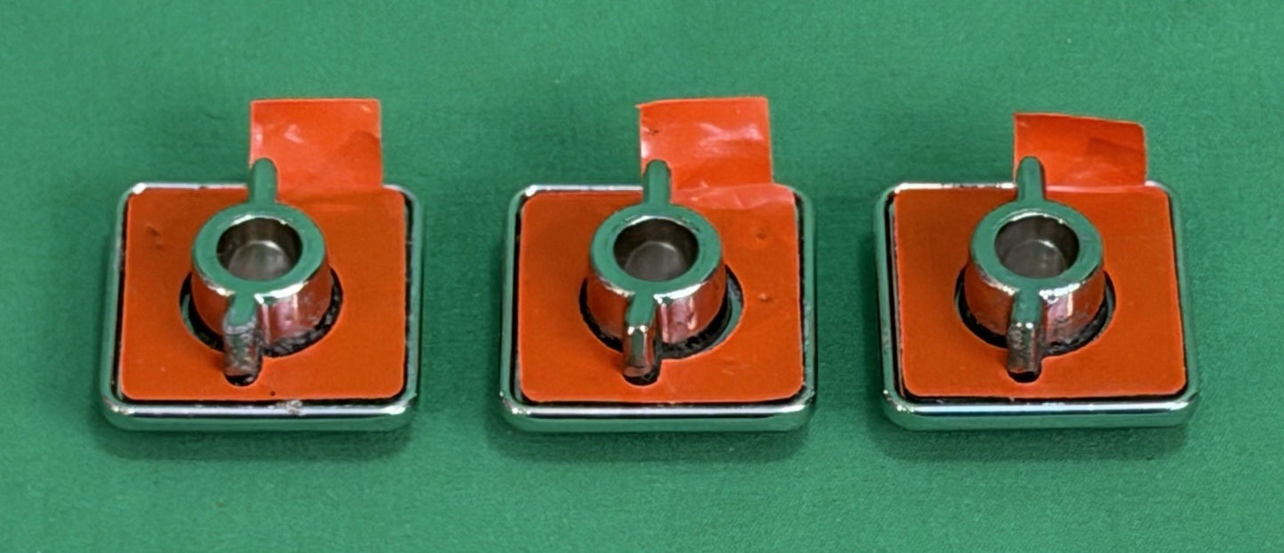 Rare Made for GM '91-'96 Chevrolet Caprice Trunk Lock Button Emblems - Lot of 3