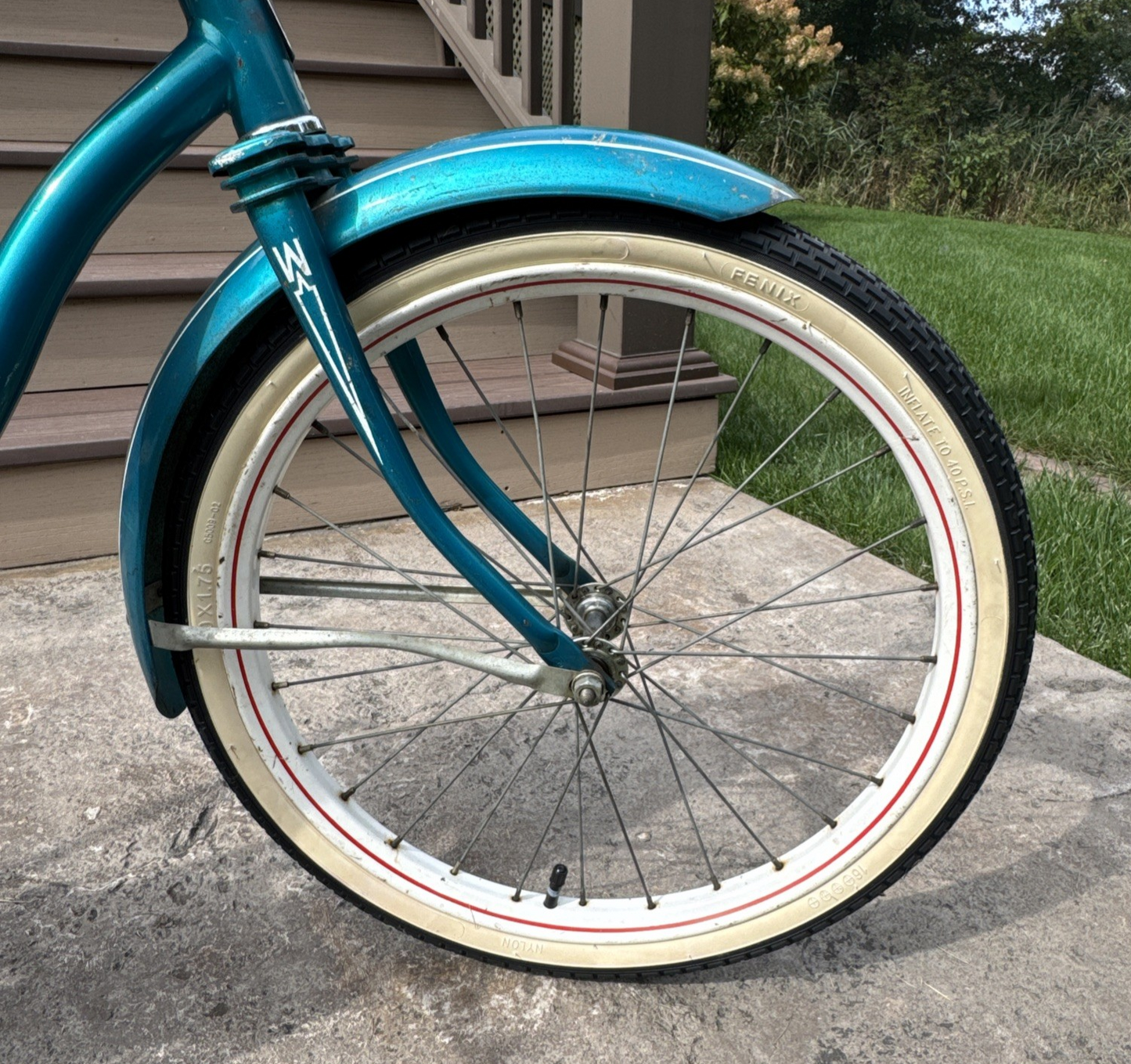 Vintage Western Flyer/Huffy Boys 20" Muscle Bike #HUF2730A - Teal w/ Banana Seat