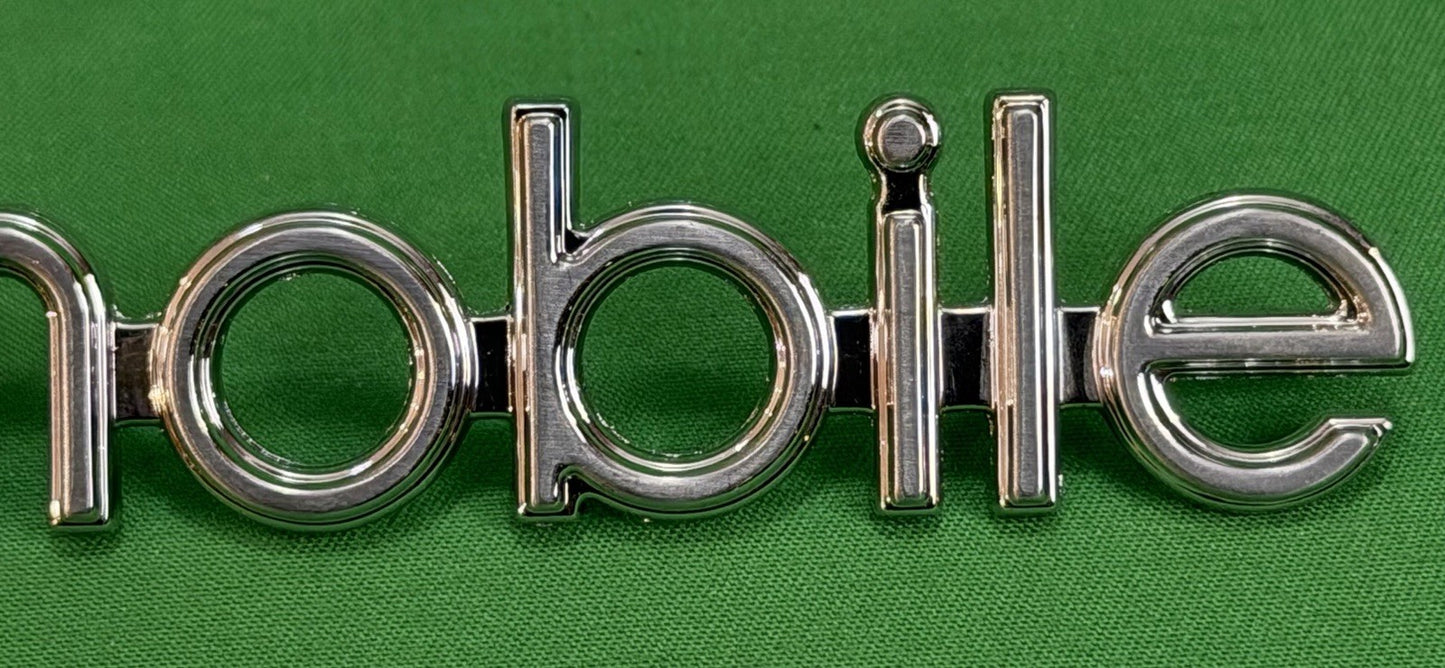Oldsmobile Nameplate Emblem Trunk Fender GM Vintage 5-3/4"-Pin Mount-Bundle of 2