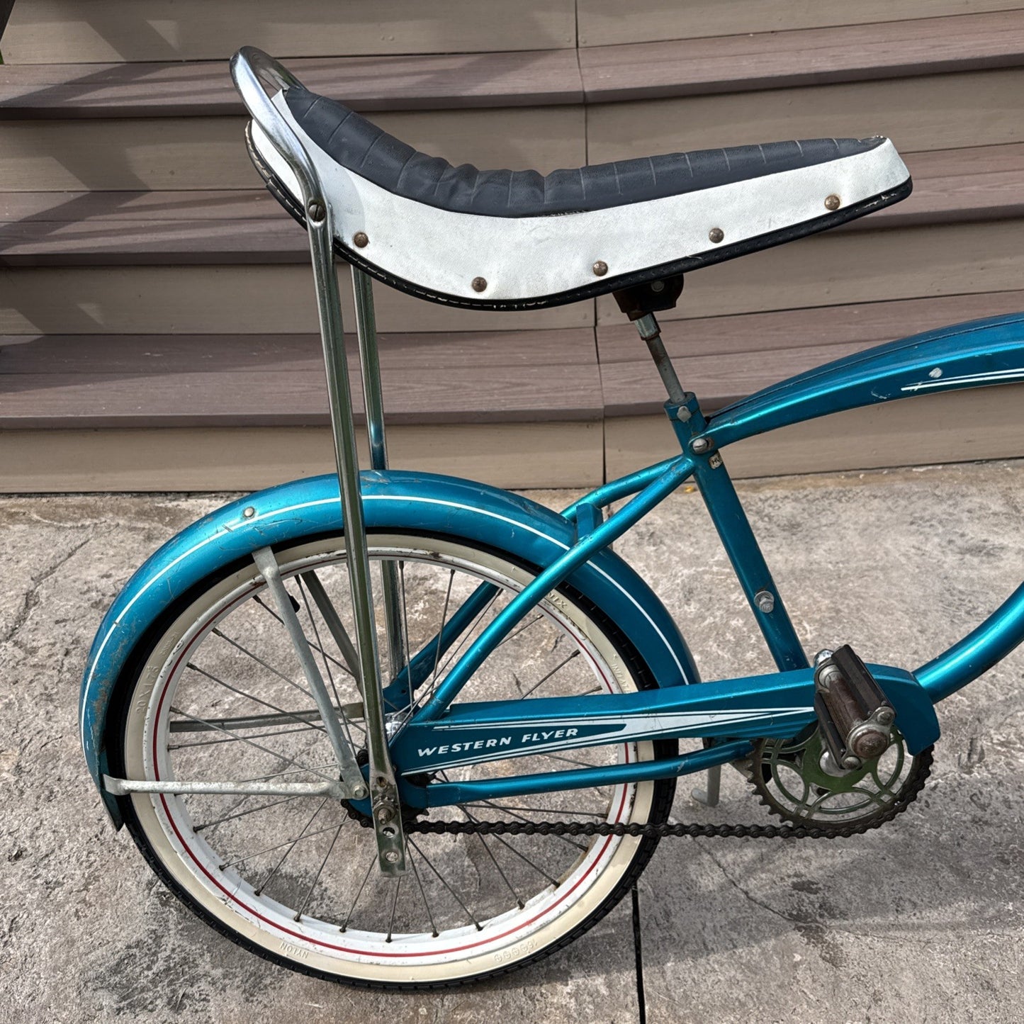 Vintage Western Flyer/Huffy Boys 20" Muscle Bike #HUF2730A - Teal w/ Banana Seat
