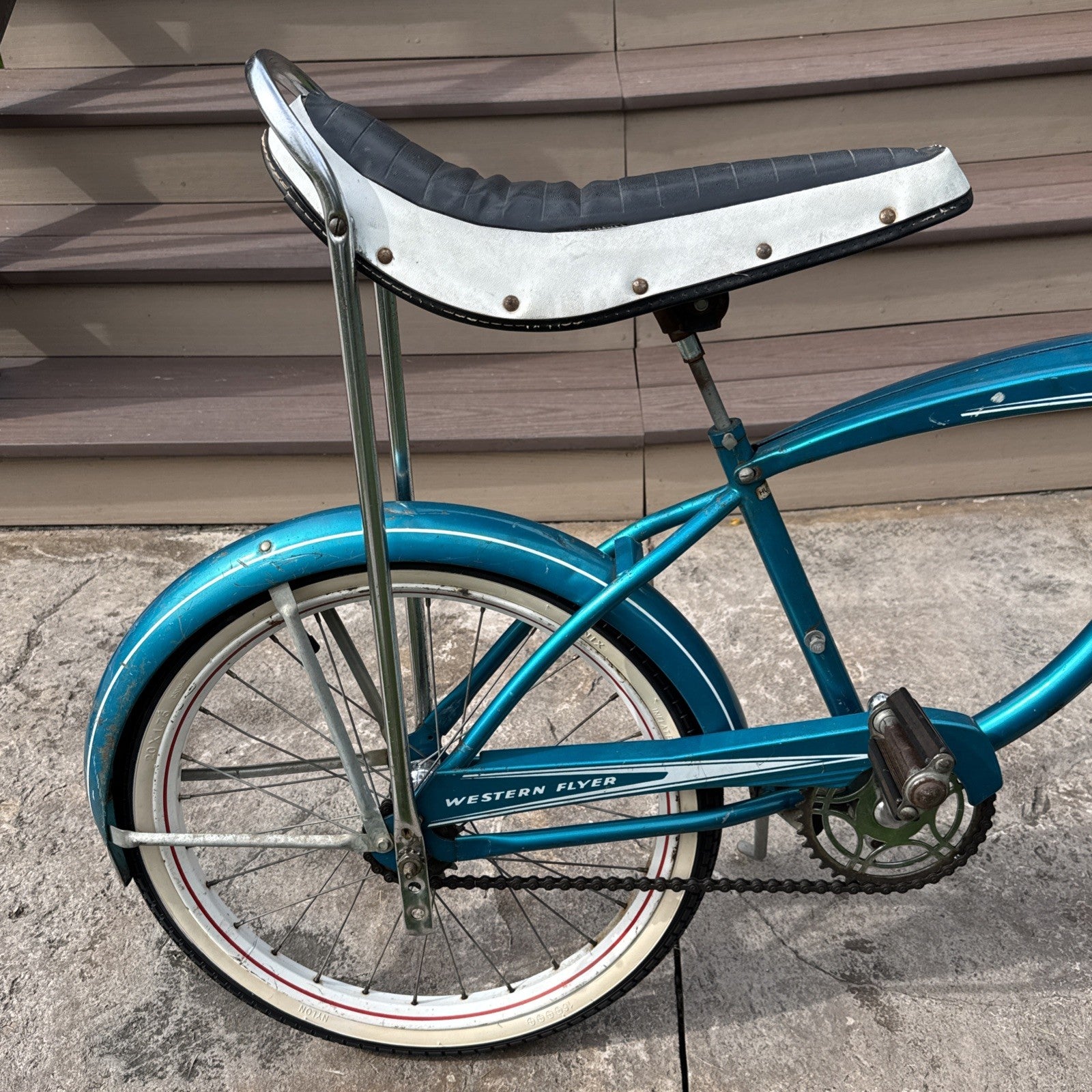 Vintage Western Flyer/Huffy Boys 20" Muscle Bike #HUF2730A - Teal w/ Banana Seat
