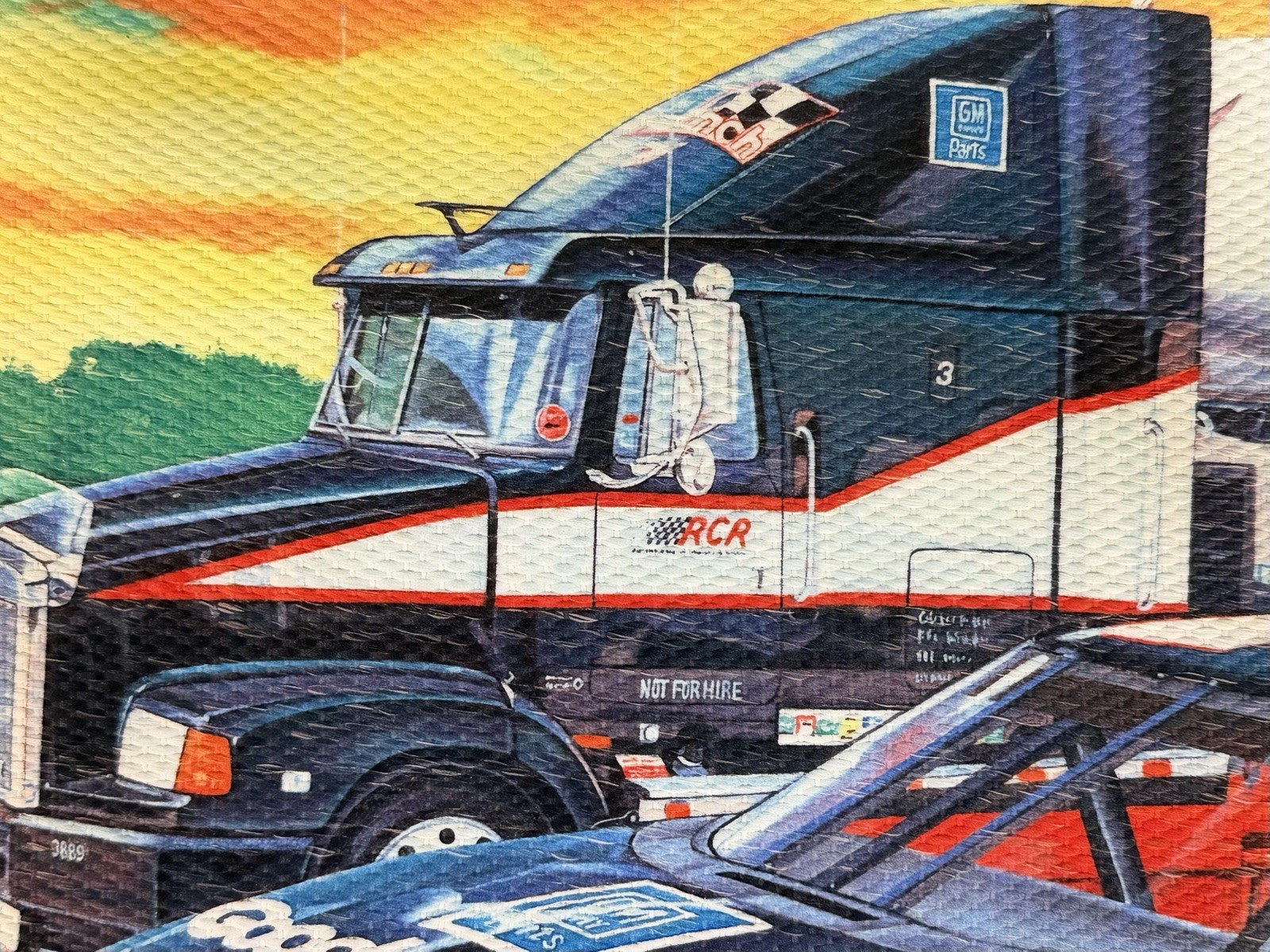 Dale Earnhardt #3 Rug / Accent Piece - Rare 1994 - Wayne Epperly