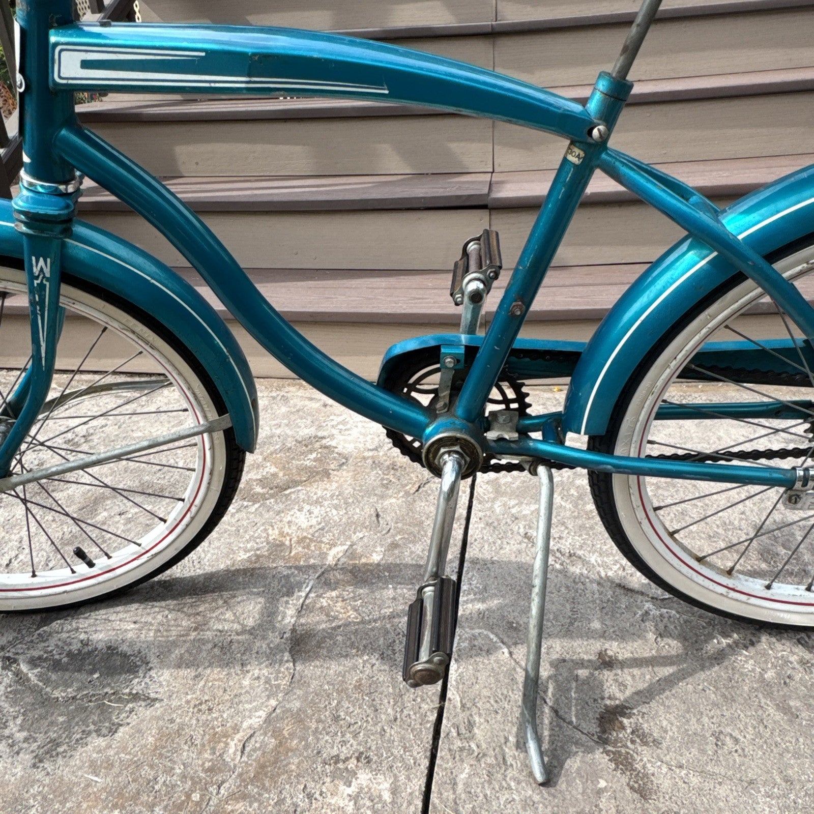 Vintage Western Flyer/Huffy Boys 20" Muscle Bike #HUF2730A - Teal w/ Banana Seat