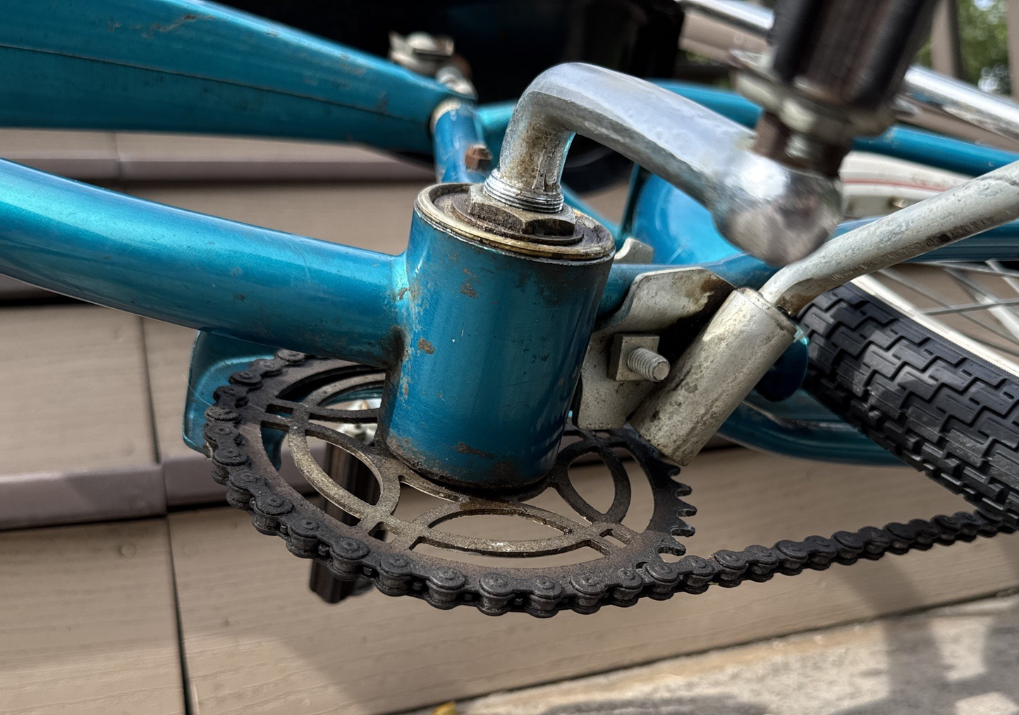 Vintage Western Flyer/Huffy Boys 20" Muscle Bike #HUF2730A - Teal w/ Banana Seat