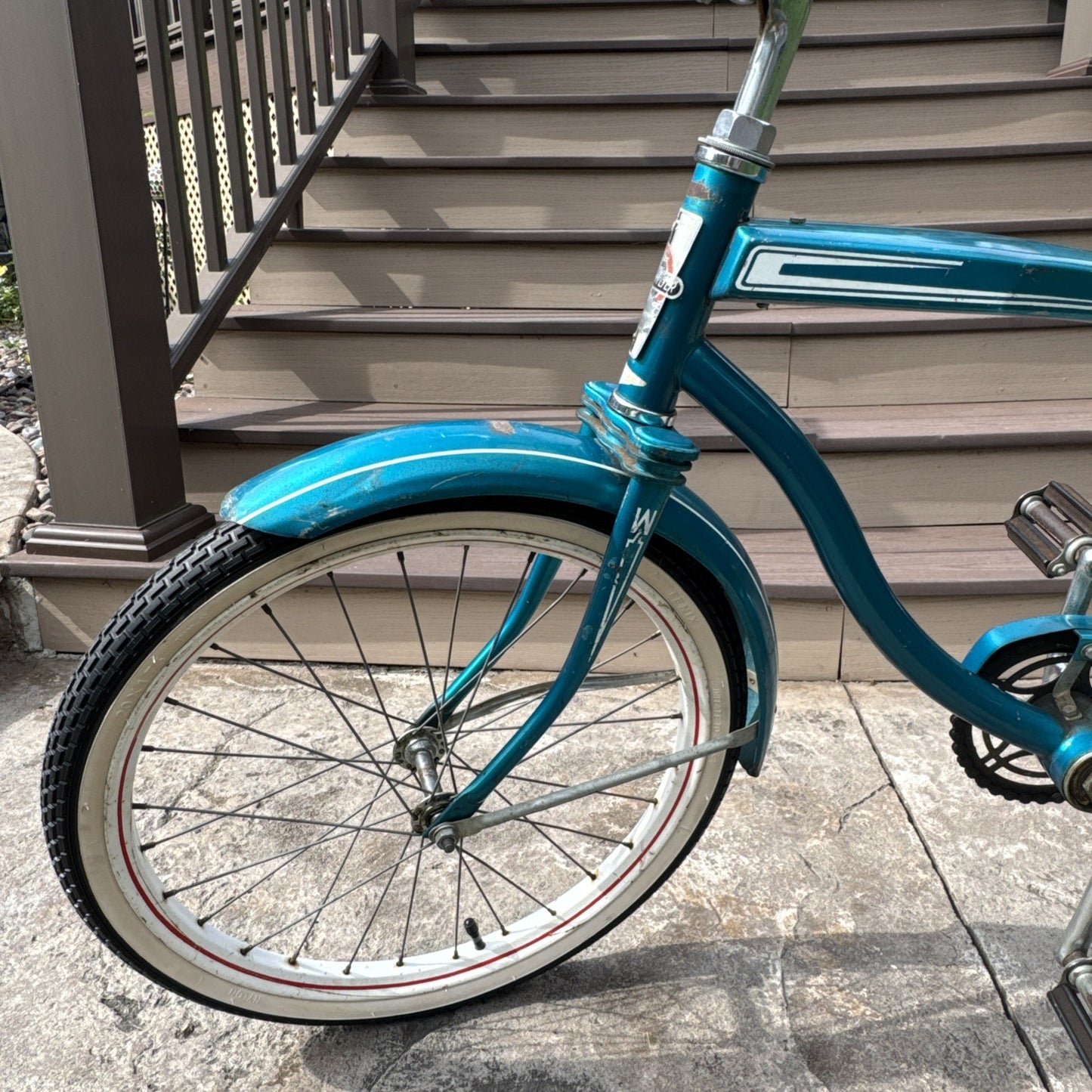 Vintage Western Flyer/Huffy Boys 20" Muscle Bike #HUF2730A - Teal w/ Banana Seat