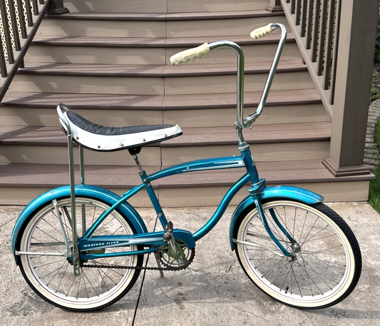 Vintage Western Flyer/Huffy Boys 20" Muscle Bike #HUF2730A - Teal w/ Banana Seat