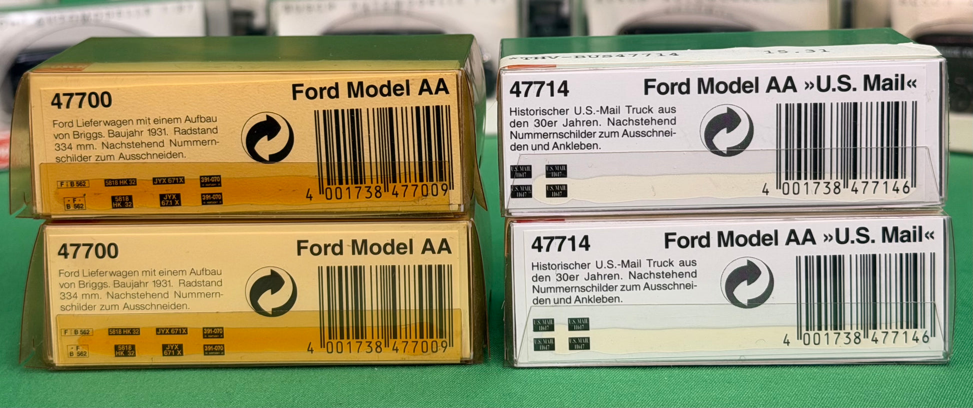 Busch HO 1:87 scale Ford Model A & Model AA vintage cars