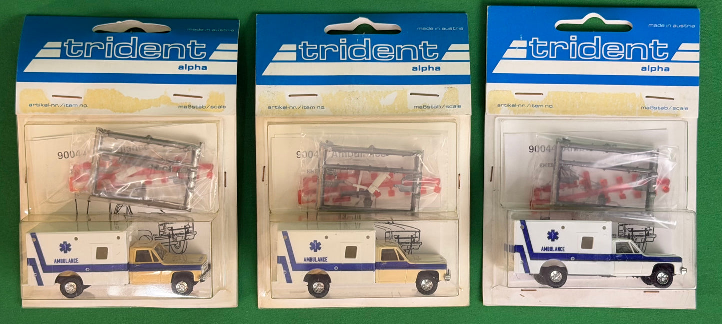 Trident #90044 HO Chevrolet USAF Ambulance Model Kits 