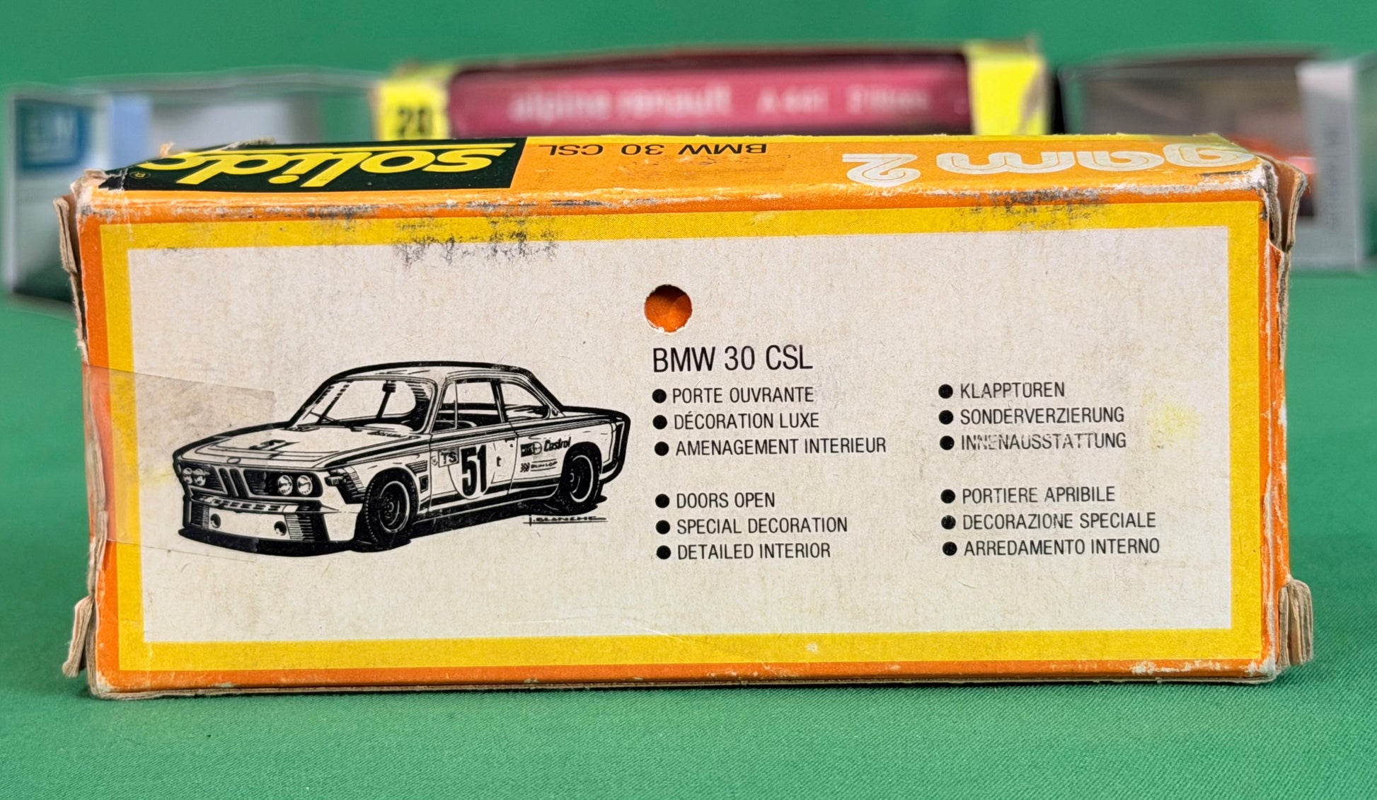 Solido Diecast BMW 30 CSL No. 25