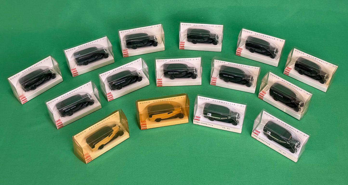 Busch HO 1:87 scale Ford Model A & Model AA vintage cars