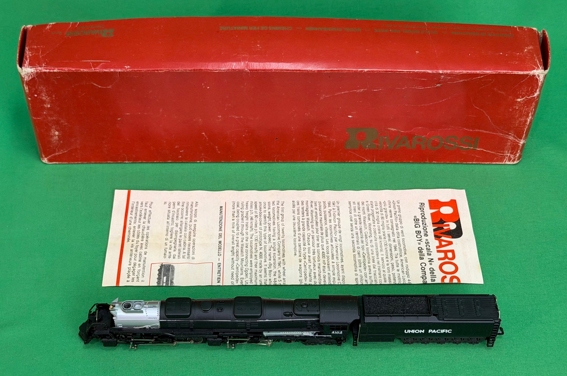 Rivarossi N Gauge Union Pacific 4-8-8-4 Big Boy #4013 Locomotive & Tender