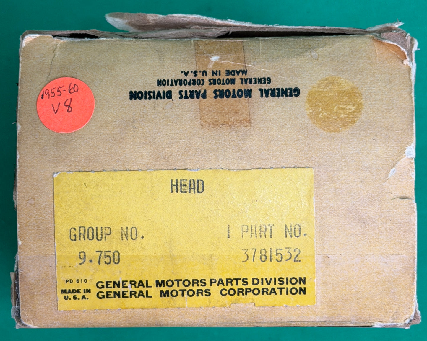 GM / Sun Electric RB (50) Tachometer Head-New Old Stock #3781532–No Transmitter