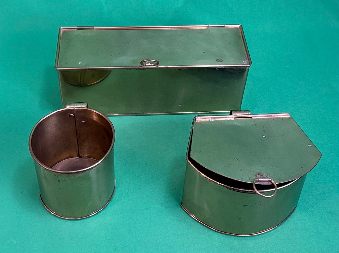 Vintage 28" Tall Portable Brass, Glass Food Warmer Cabinet w/Doors, Cups, Tray