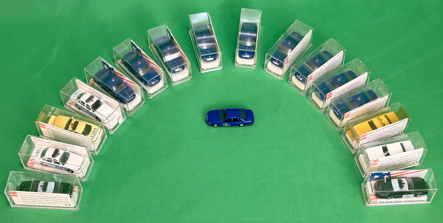 Busch HO Model State Police Car Collection