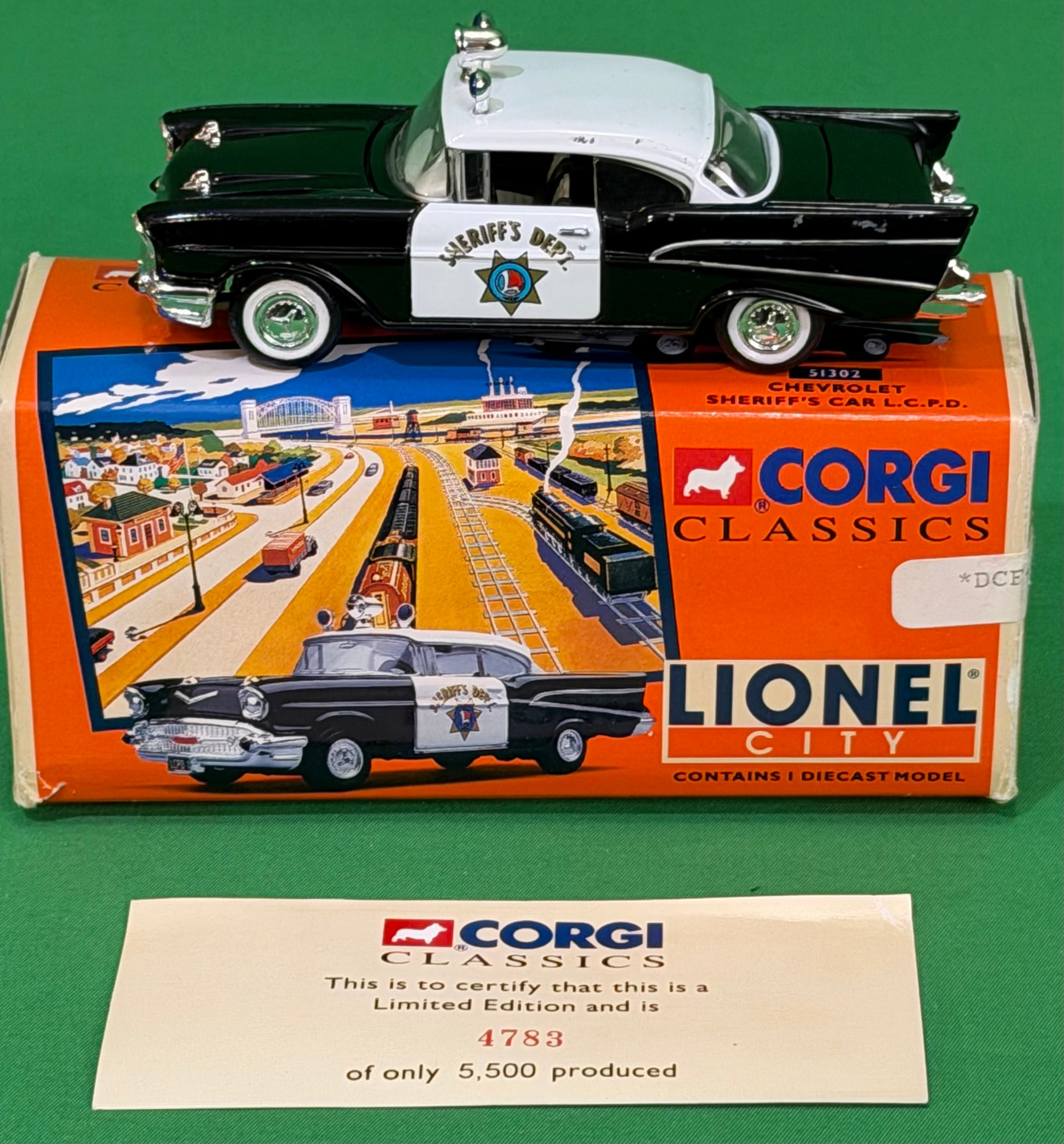 Corgi Classics #51302 Lionel City LCPD 1957 Chevy Bel Air Police Car