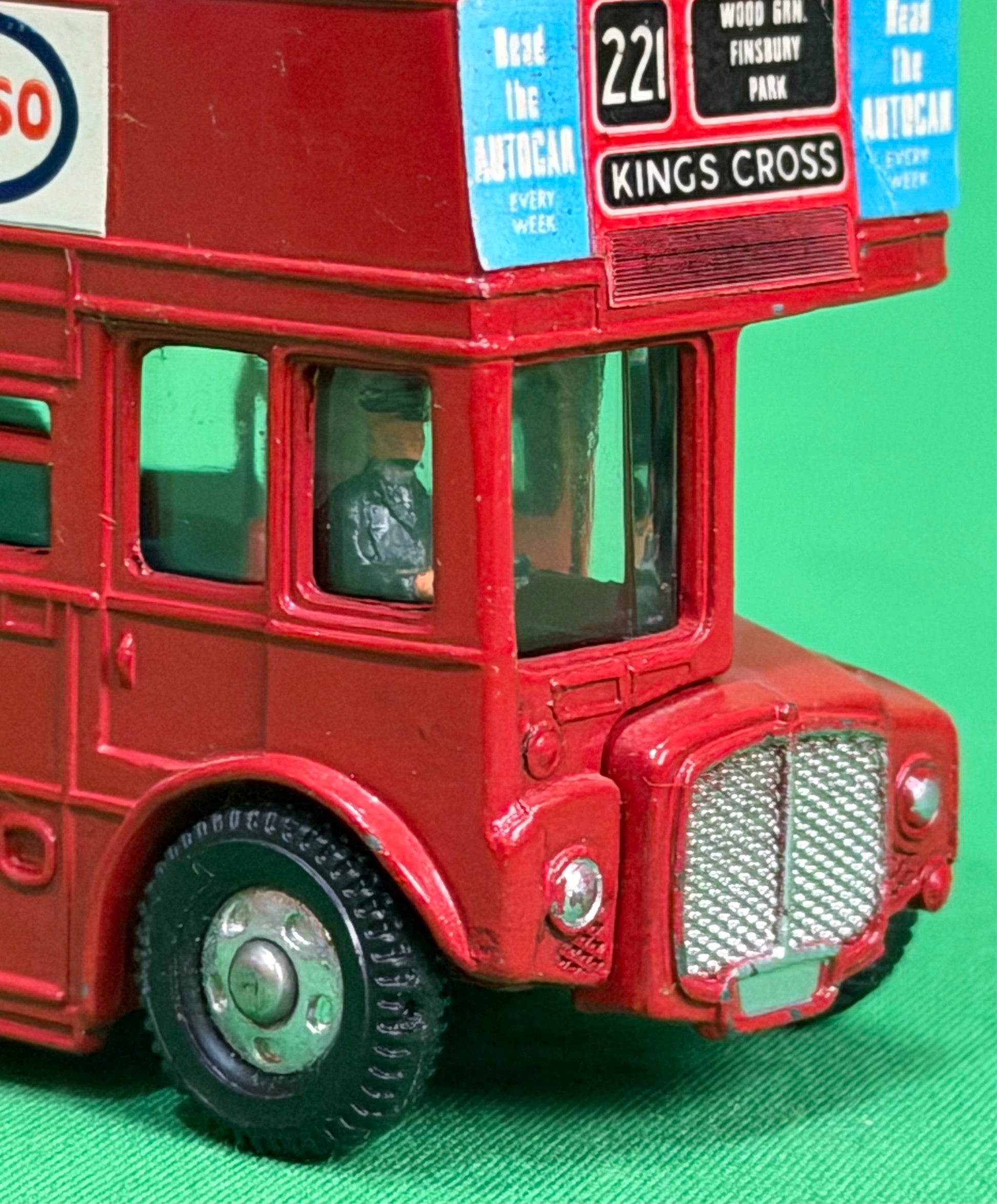 Driver in Dinky Toys by Meccano Ltd. red Routemaster Bus