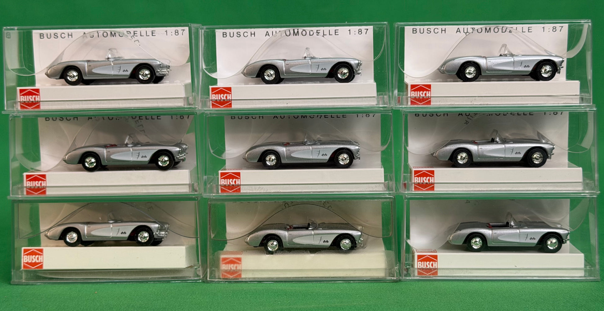 Busch HO 1:87 scale 1950s American classic model cars