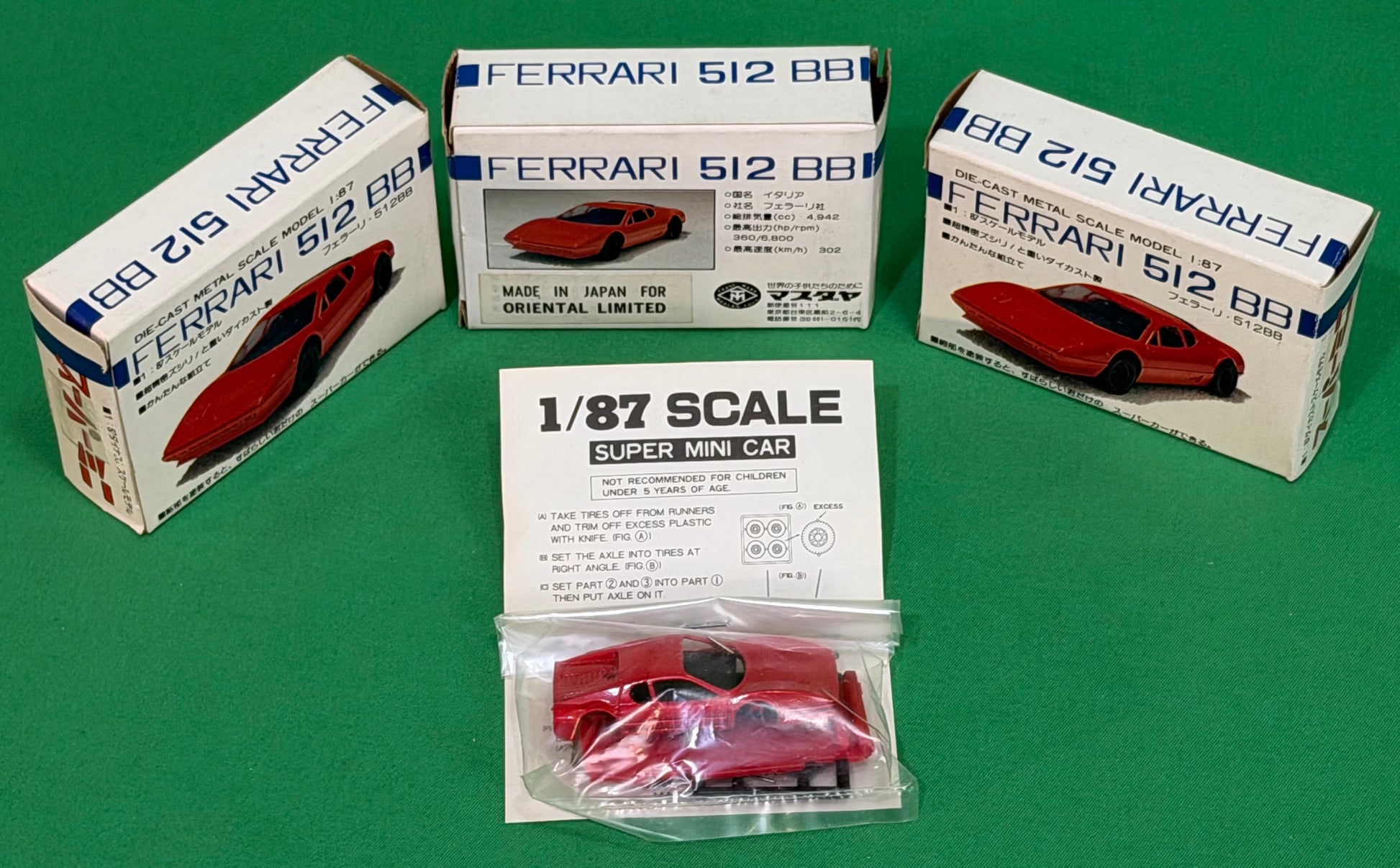 Oriental Limited Porsche & Ferrari HO Scale Model Kits