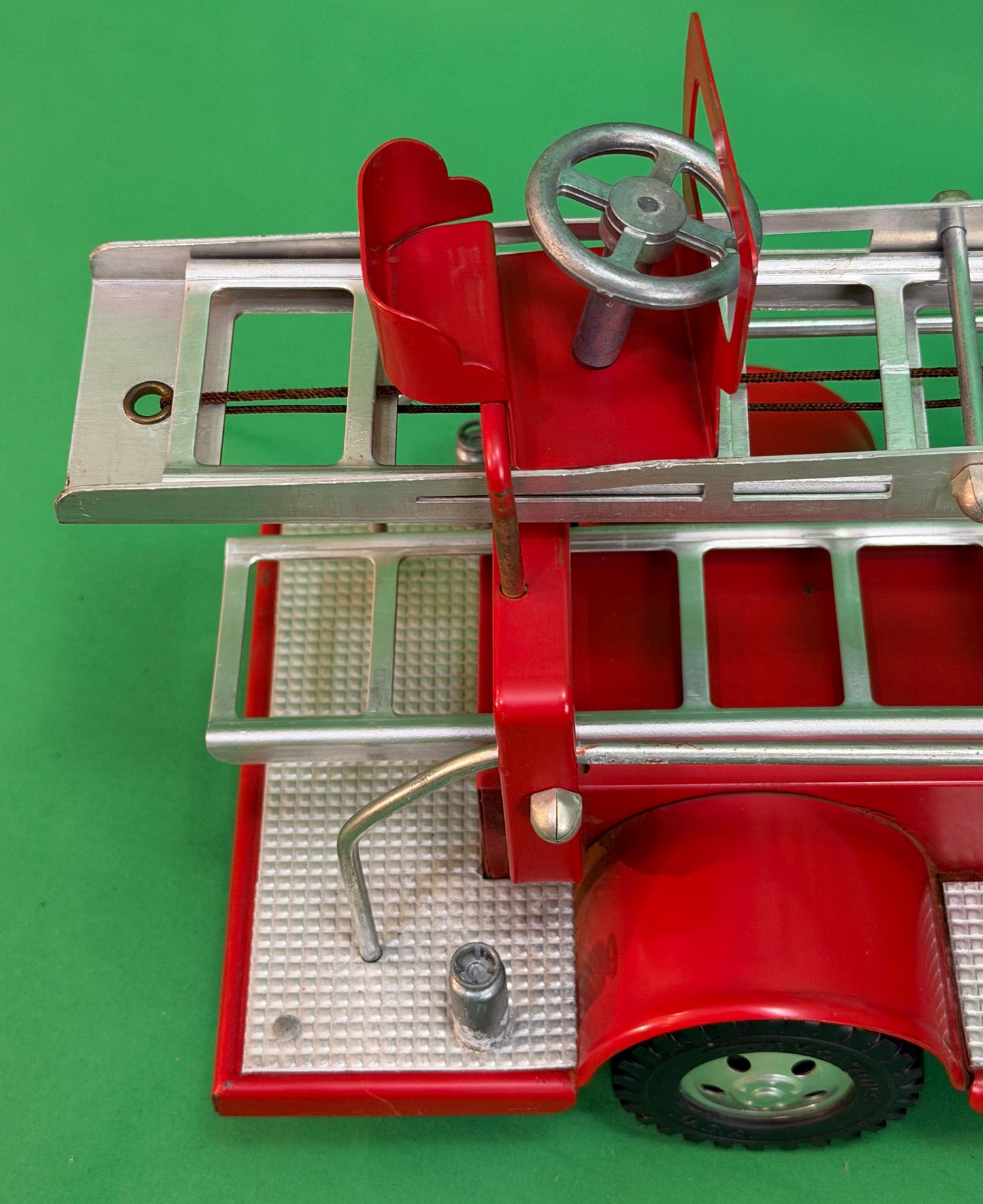 Tonka F.D. No. 5 Red Hydraulic Aerial Ladder Truck